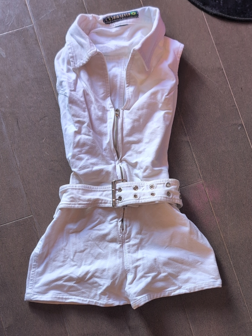 SEXY Sleeveless Low Cut Romper with Belt